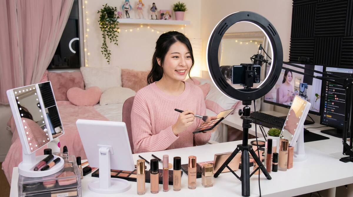 黄色仓库美妆视频教程